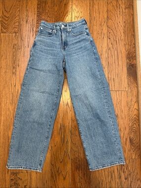 Madewell Curvy Perfect Vintage Wide-Leg Jean, Med Wash, Sz 25